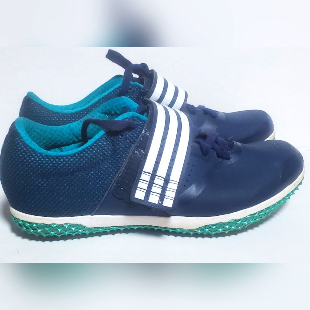 Adidas Adizero Navy and Teal Athletic track‎ Shoes Mens Size 7